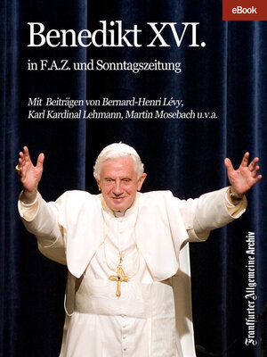 cover image of Benedikt XVI.
